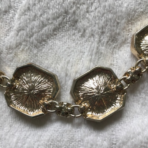 Jeweled "Diamond" Statement Necklace - Picture 4 of 4